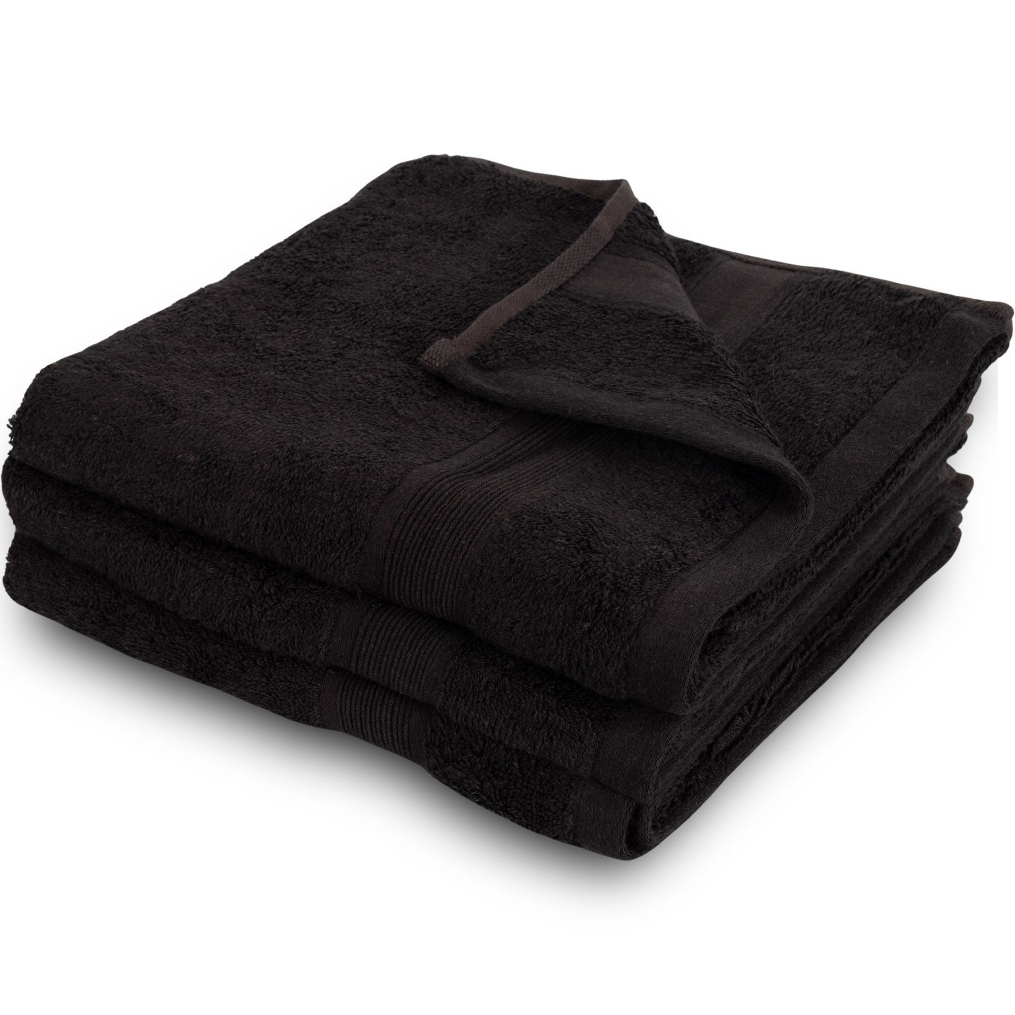 Bambus håndklæde - Sort - Bambus/bomuld - Bløde luksus håndklæde fra Excellent By Borg