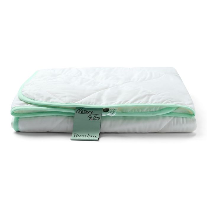 Bambus sommerdyne - 100% allergivenlig bambus fyld - 150x210 cm - Nature By Borg bambusdyne med blødt bambusbolster 