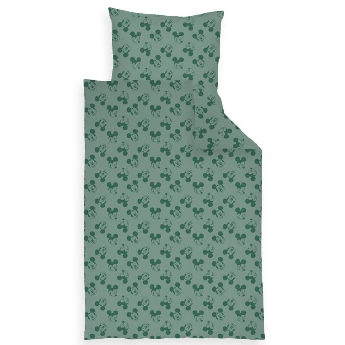 Mickey sengetøj 70x100 cm - Baby sengesæt med Mickey Mouse - 100% bomulds sengelinned