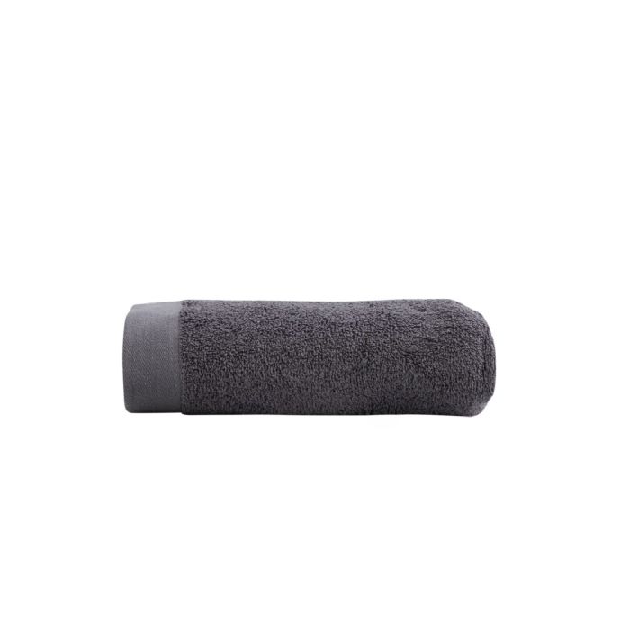 Håndklæde - 100% Blødt bomuld med høj absorberingsevne - 50x100 cm - Mørkegråt håndklæde fra danske By Borg