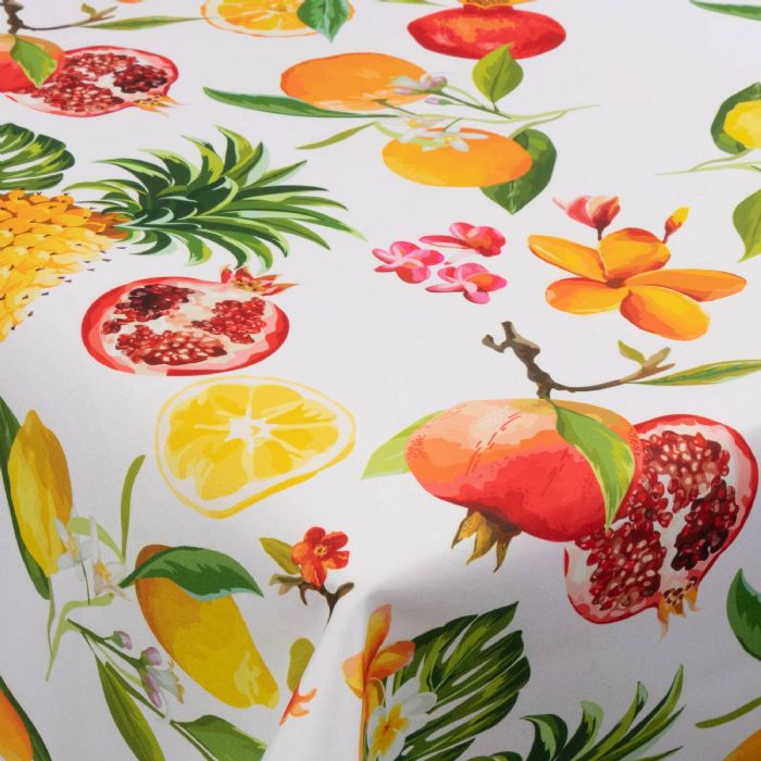 Tekstil voksdug med akrylbelægning - 30 meter på rulle - Citrus Fruits - 140 cm bred tekstildug