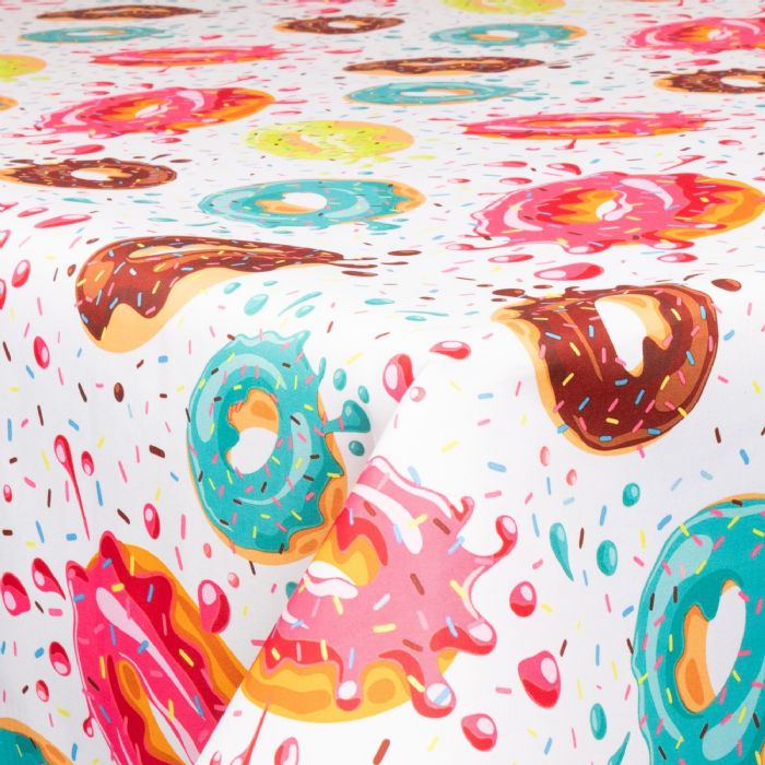 Tekstil voksdug - 140 cm bred - 30 meters rulle - Sprinkle Donuts - Voksdug med akrylbelægning