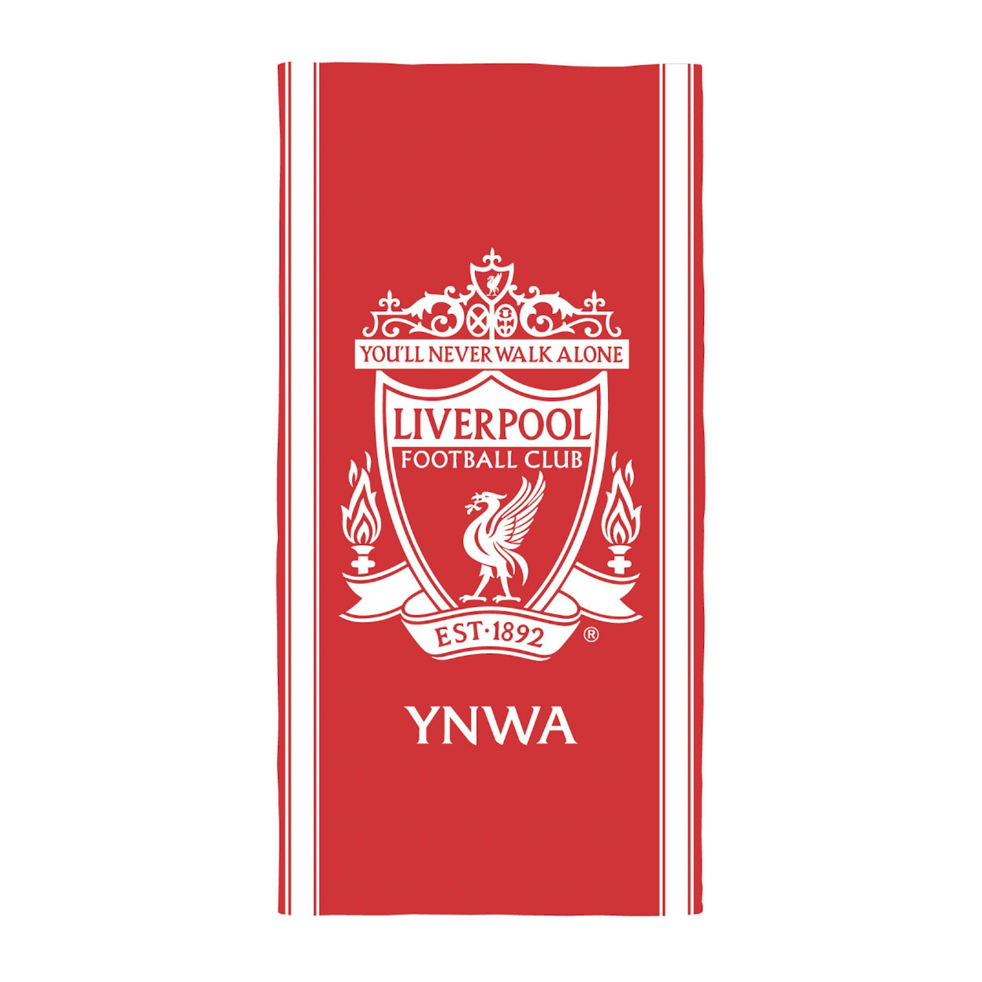 Liverpool håndklæde - 70x140 cm - 100% bomuld - Blødt badehåndklæde med Liverpool logo billede