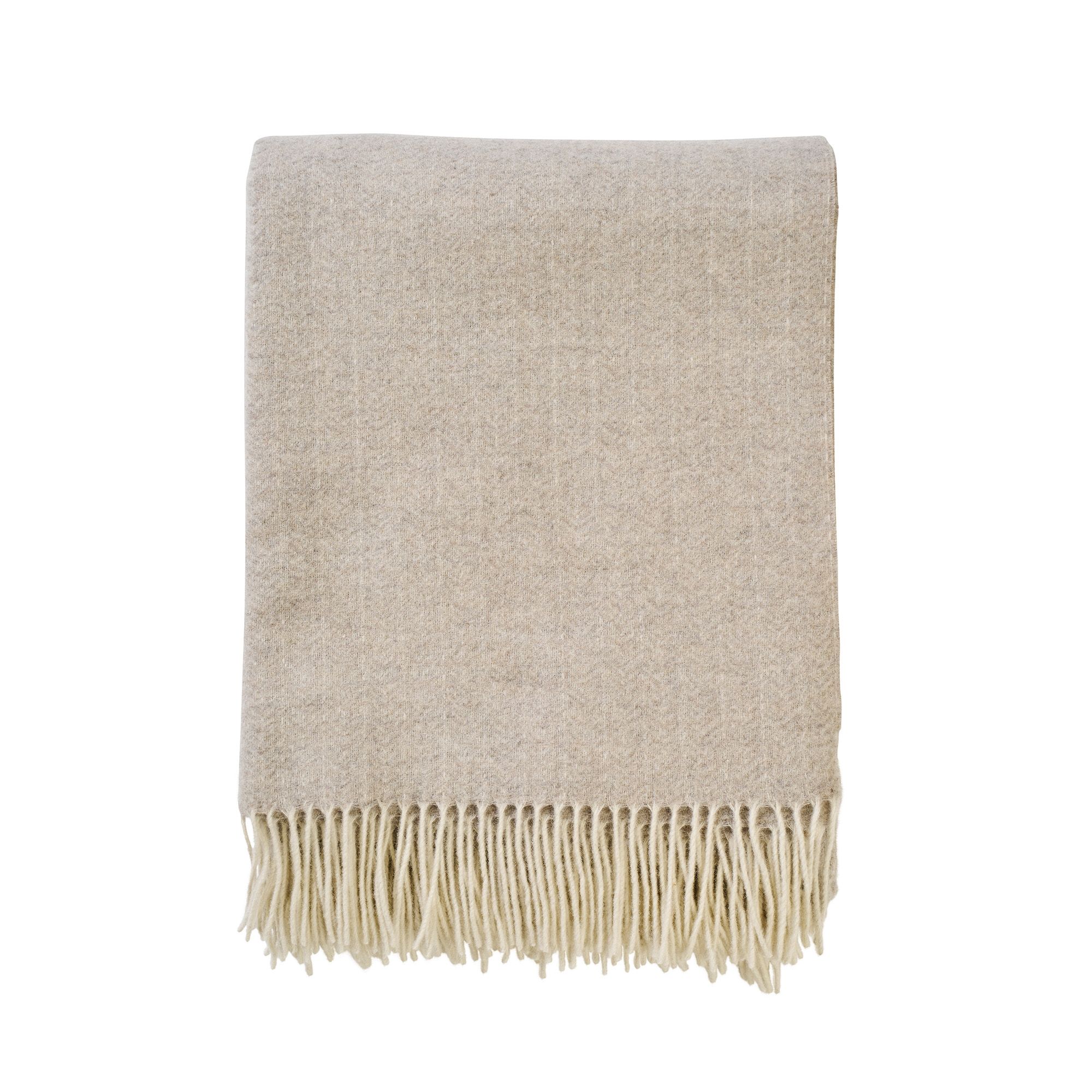 Uldplaid - 140x200 cm - Cashmere og merinould - Lucas Taupe billede