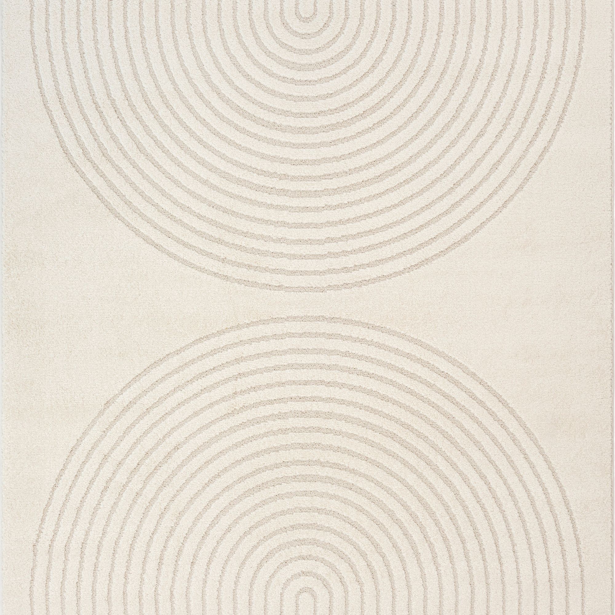 Gulvtæppe - 140x200 cm - Vævet - Cremefarvet med mønster - Eclipse - Nordstrand Home