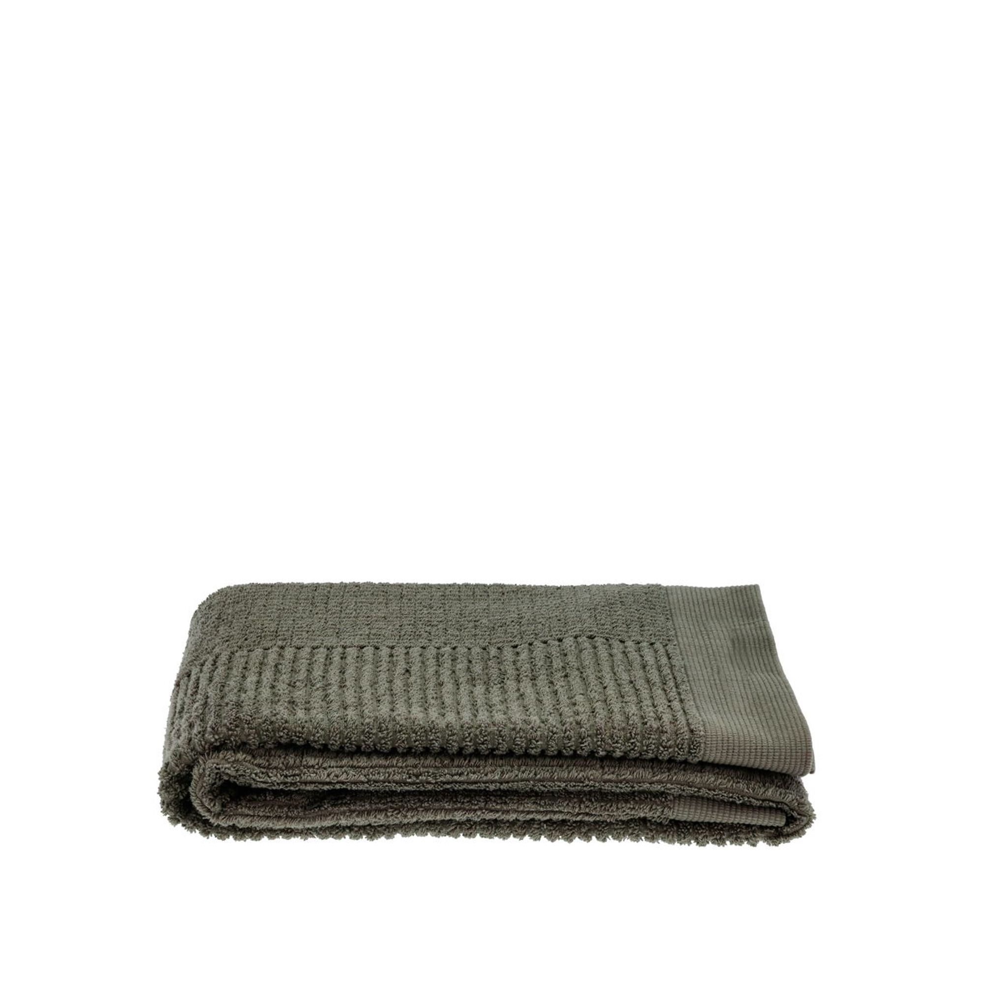 Håndklæde - 100% bomuld - Gæstehåndklæde 50x70 cm - Zone Denmark Classic - Olive Green billede