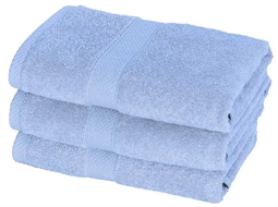 Håndklæder - 50x100 cm - Diamant - Lyseblå - 100% Bomuld - Bløde håndklæder fra Egeria