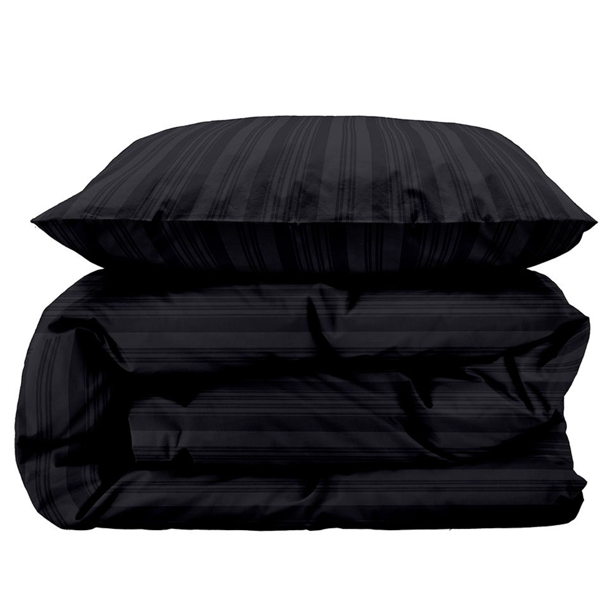 Dobbelt sengetøj 200x220 cm - 100% Damaskvævet bomuldssatin - Södahl Noble - Antracitgrå billede