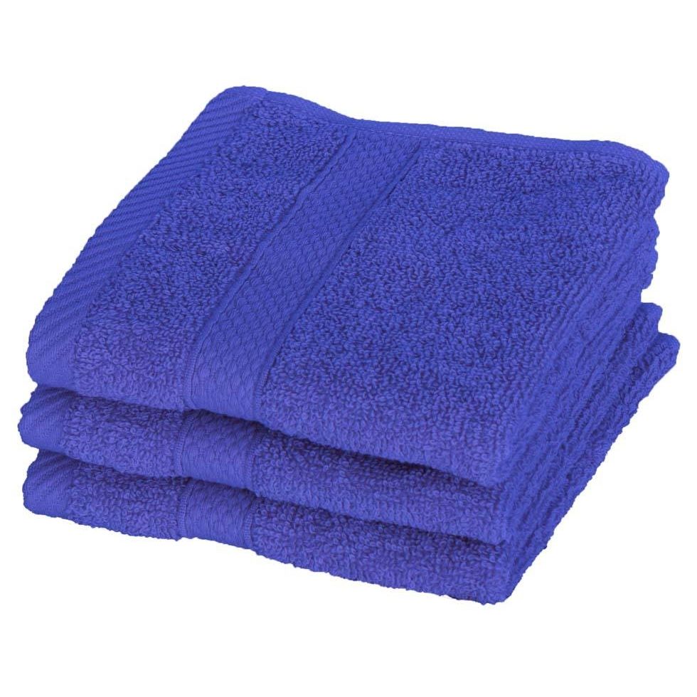 Vaskeklud - 30x30 cm - Diamant - Blå - 100% Bomuld - Bløde vaskeklude fra Egeria billede