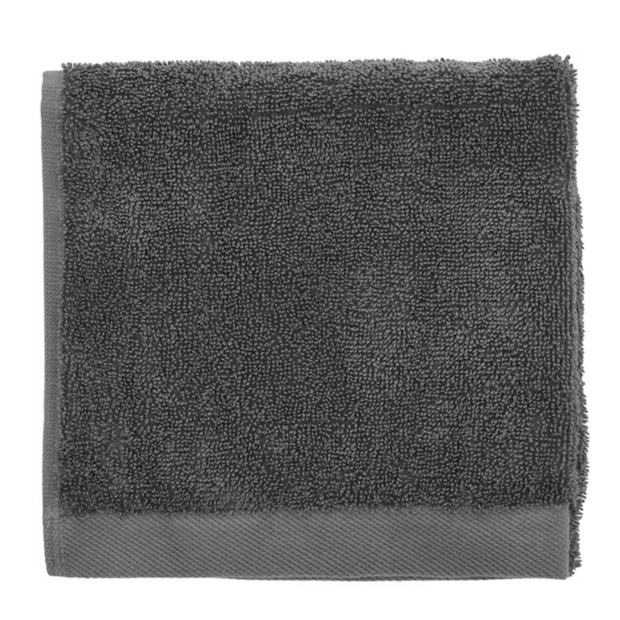 Økologisk håndklæde - 100% økologisk bomuld - Gæstehåndklæde grå 40x60 cm - Södahl Organic Comfort - Ash billede