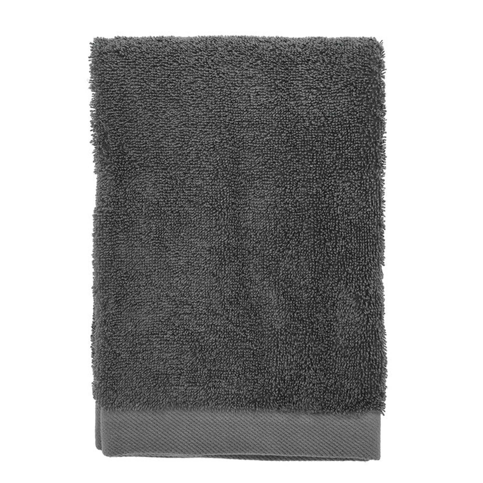 Økologisk håndklæde - 100% økologisk bomuld - Håndklæde grå 50x100 cm - Södahl Organic Comfort - Ash billede