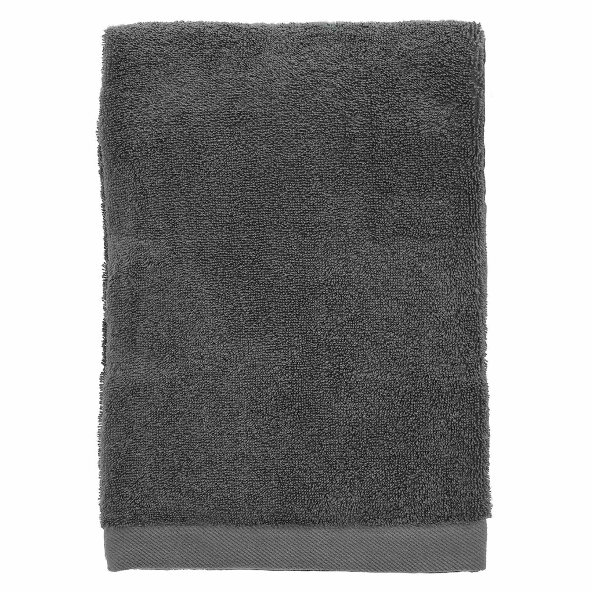 Økologisk håndklæde - 100% økologisk bomuld - Badehåndklæde grå70x140 cm - Södahl Organic Comfort - Ash billede