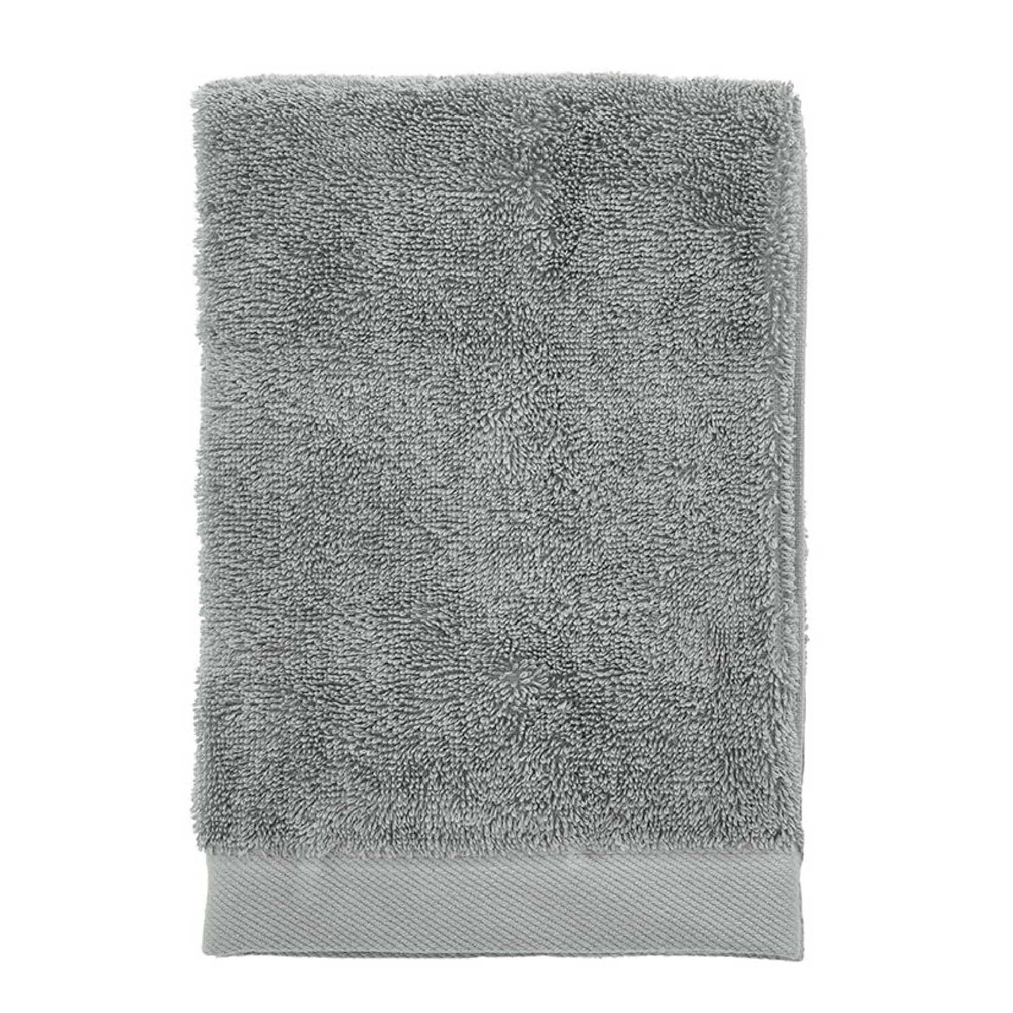 Økologisk håndklæde - 100% økologisk bomuld - Håndklæde grå 50x100 cm - Södahl Organic Comfort - Stone grey billede
