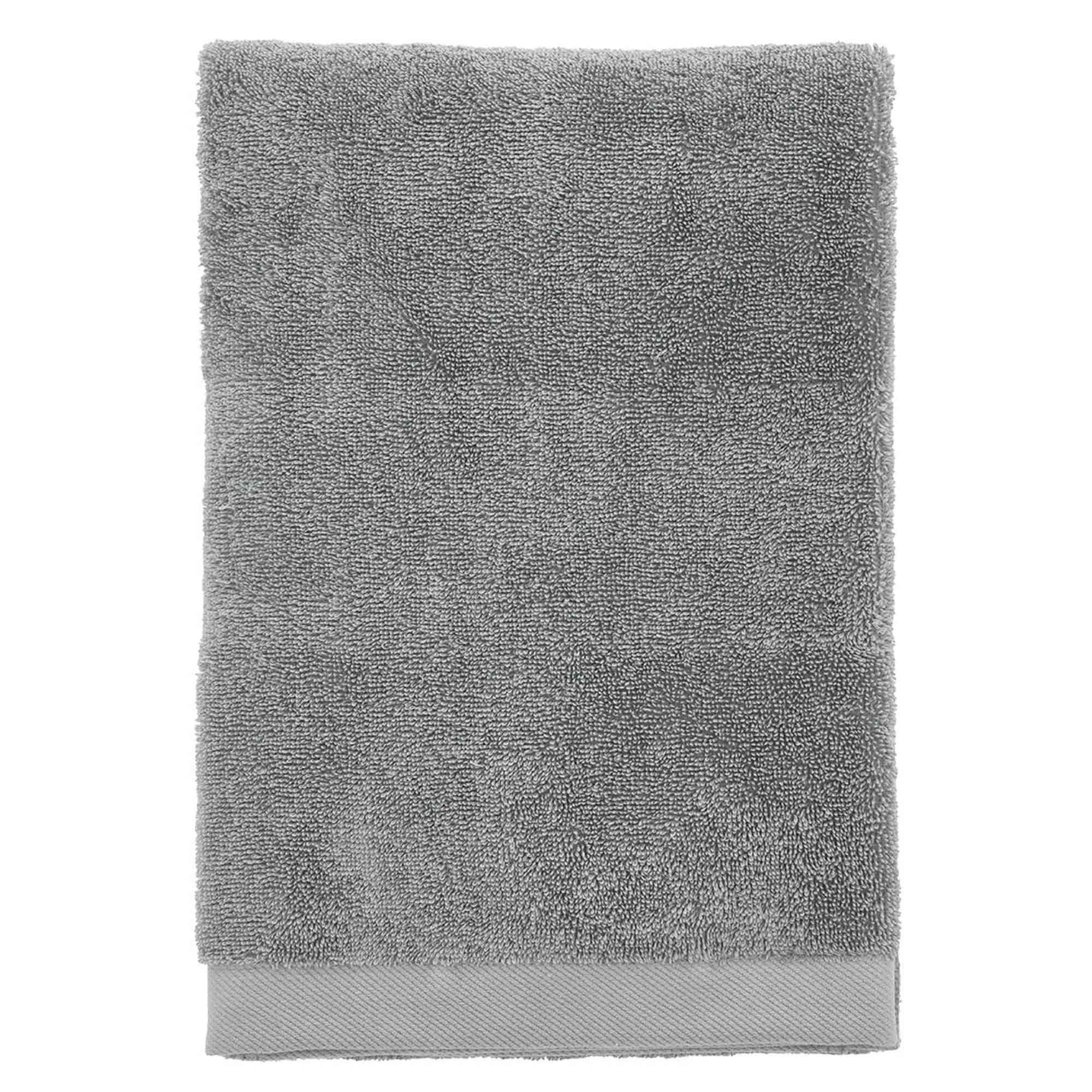 Økologisk håndklæde - 100% økologisk bomuld - Badehåndklæde grå 70x140 cm - Södahl Organic Comfort - Stone grey billede