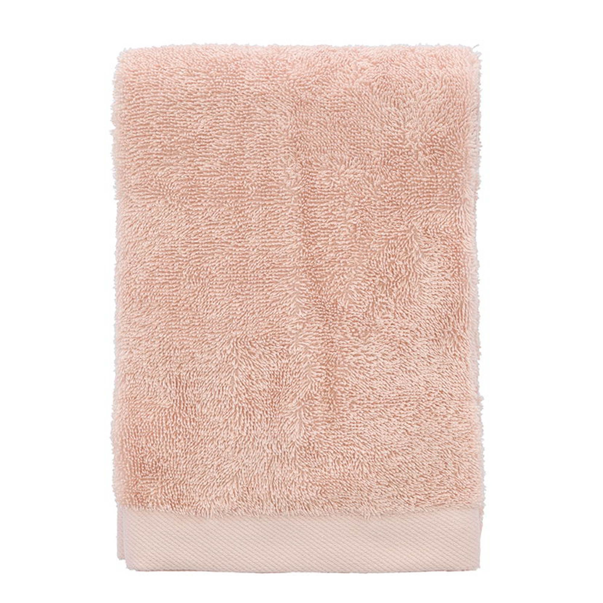 Økologisk håndklæde - 100% økologisk bomuld - Håndklæde lyserød 50x100 cm - Södahl Organic Comfort - Rosa billede