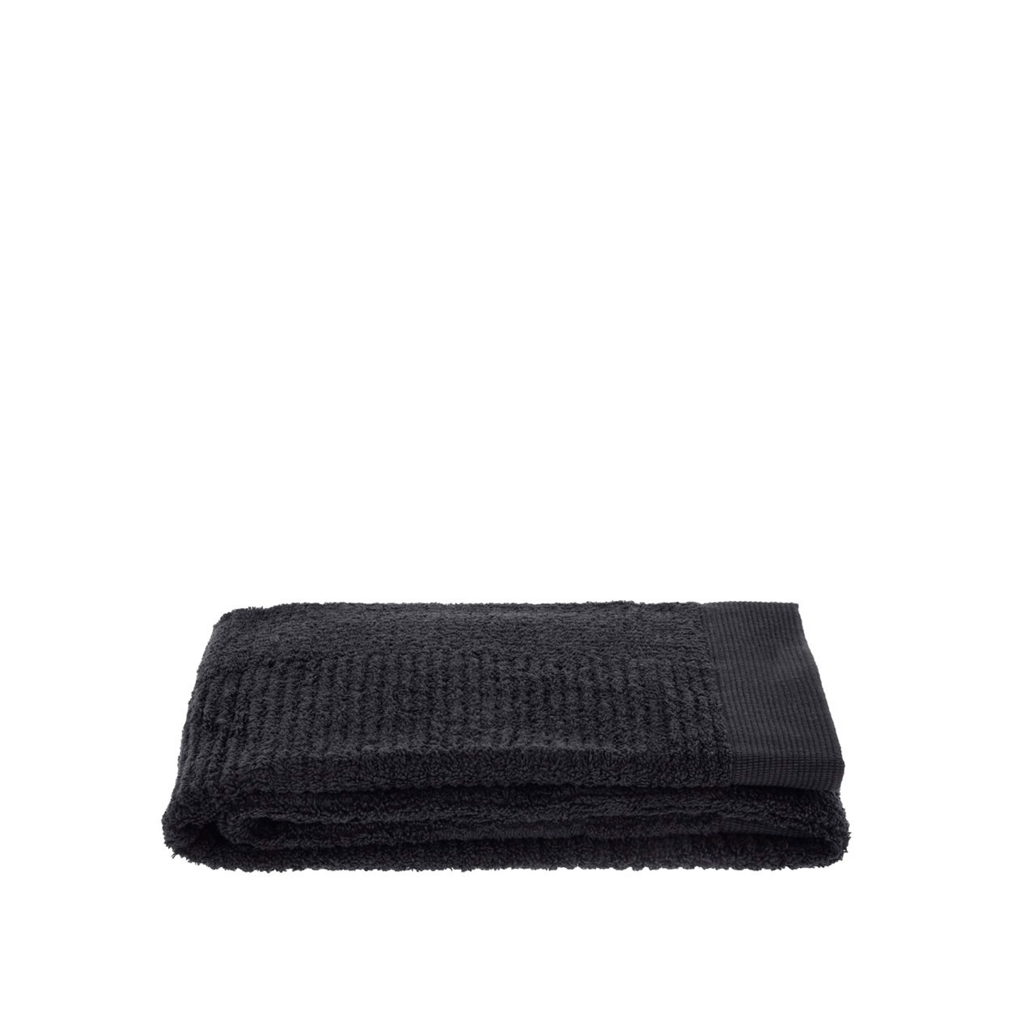 Håndklæde - 100% bomuld - Gæstehåndklæde 50x70 cm - Zone Denmark Classic - Black billede