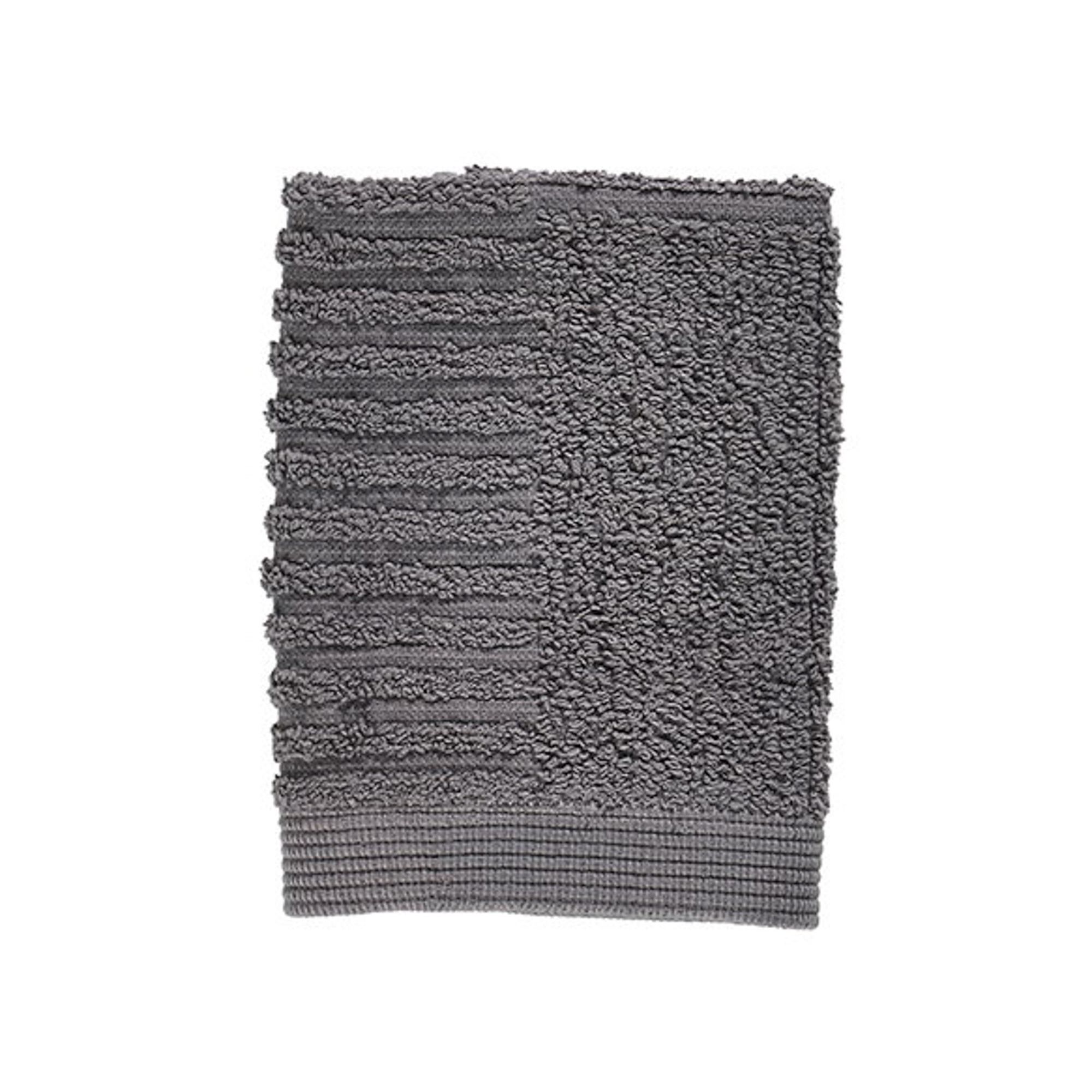 Vaskeklud - 100% bomuld - 30x30 cm - Zone Denmark Classic - Grey billede