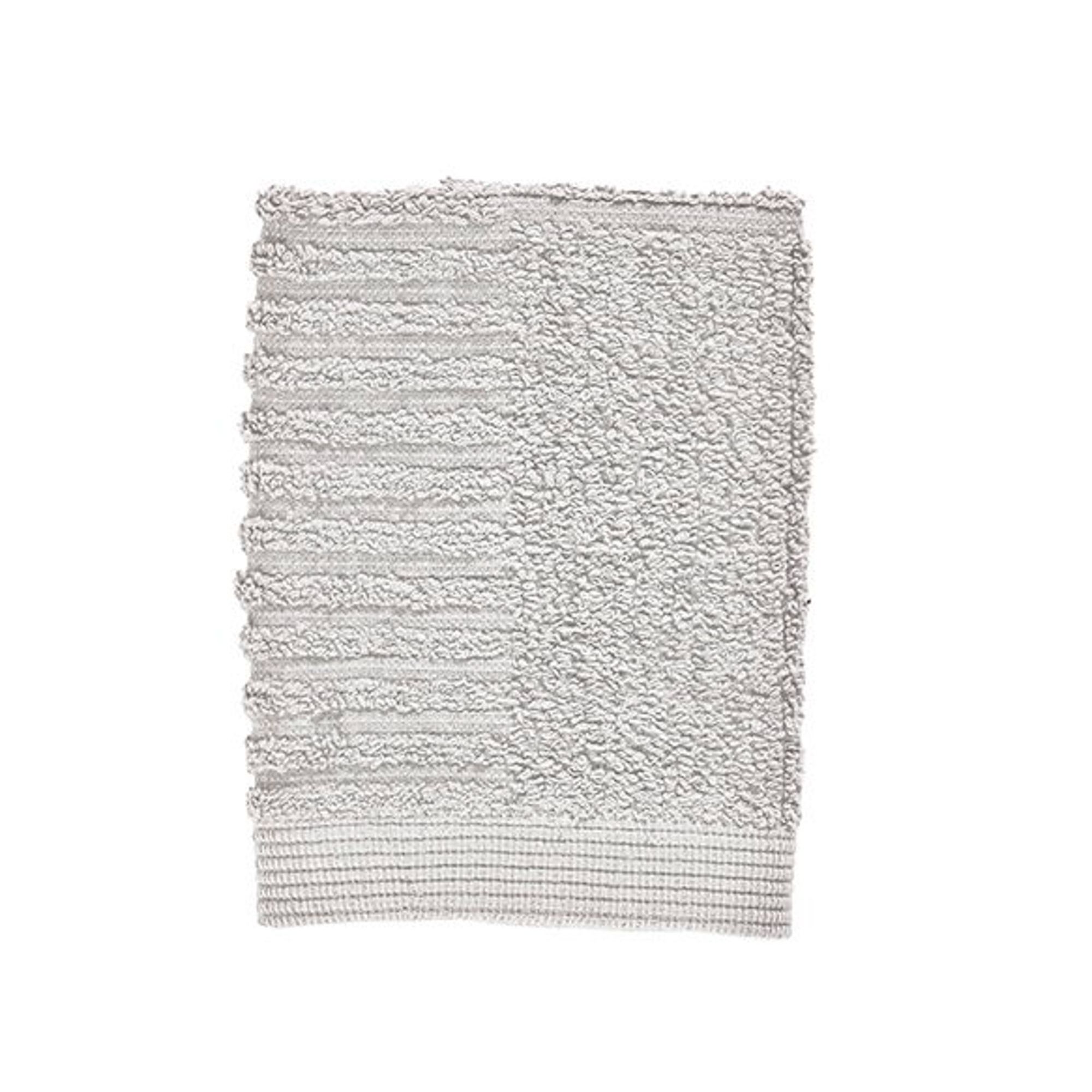Vaskeklud - 100% bomuld - 30x30 cm - Zone Denmark Classic - Soft Grey billede