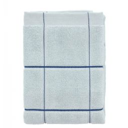 Økologisk håndklæde - 100% økologisk bomuld - Södahl Vista - Blå ternet