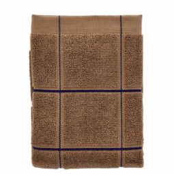 Økologisk håndklæde - 100% økologisk bomuld - Södahl Vista - Brun ternet