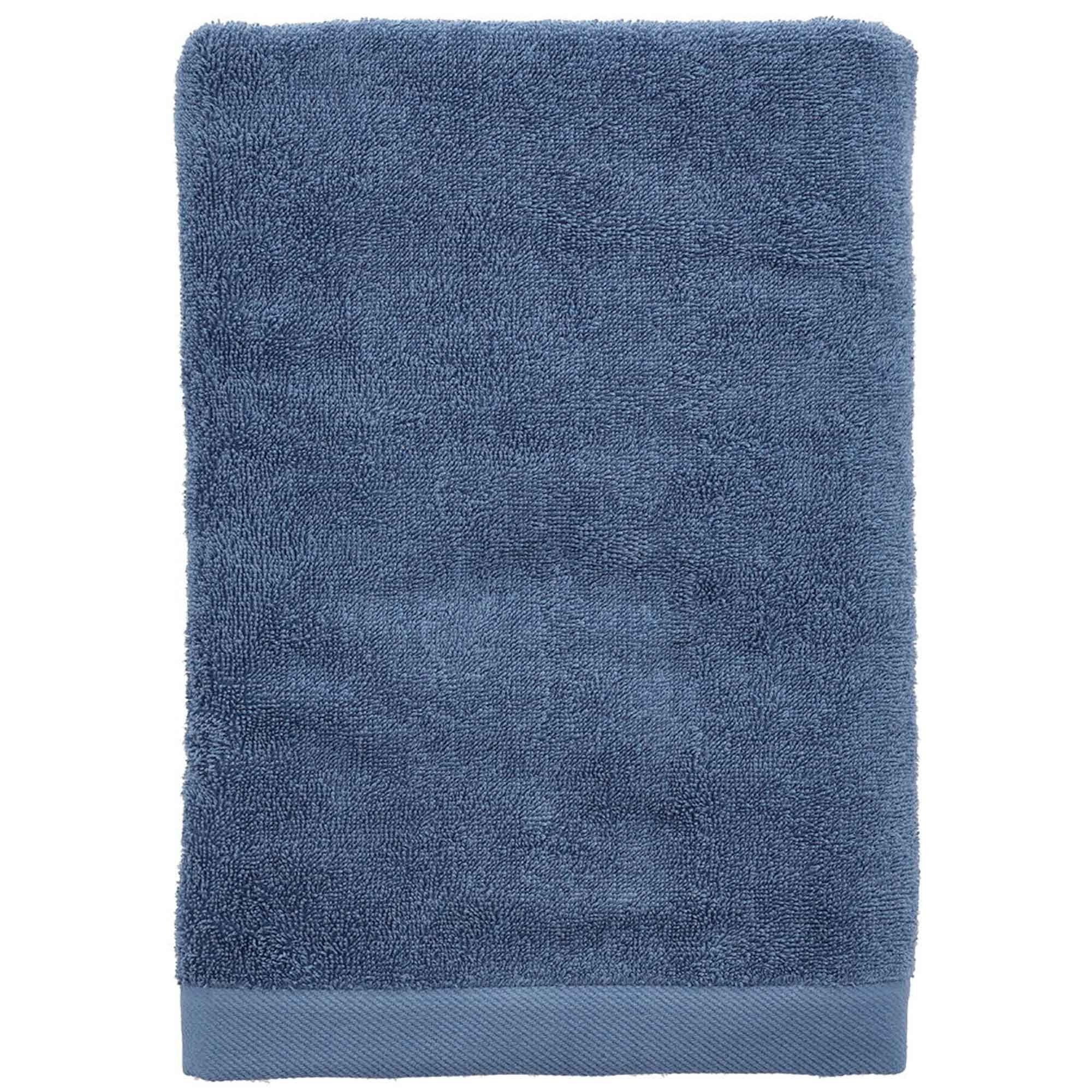 Økologisk håndklæde - 100% økologisk bomuld - Badehåndklæde blå 70x140 cm - Södahl Organic Comfort - Linen Blue billede