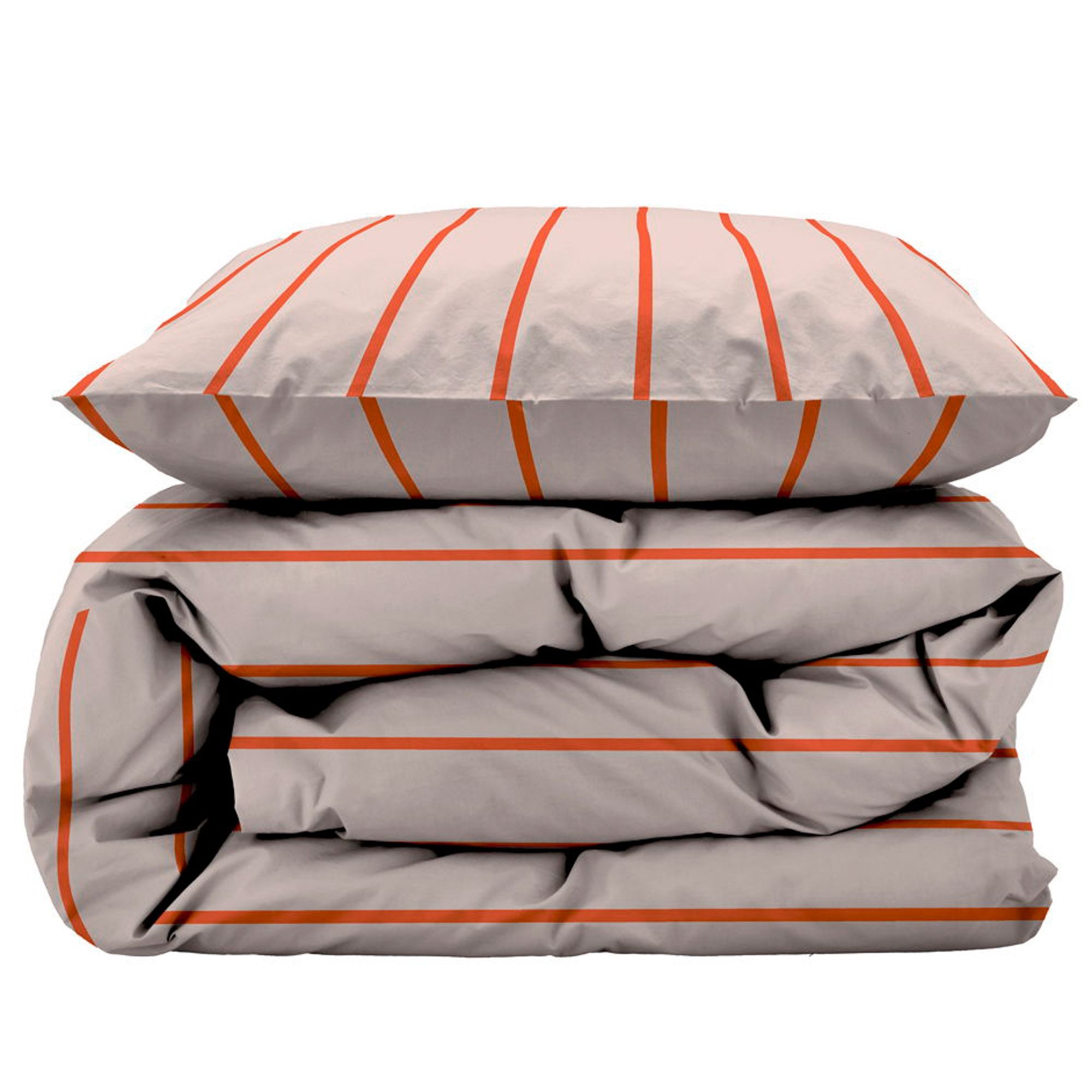 Sengetøj 140x200 cm - 100% økologisk bomuld - Södahl Echo - Rosa billede