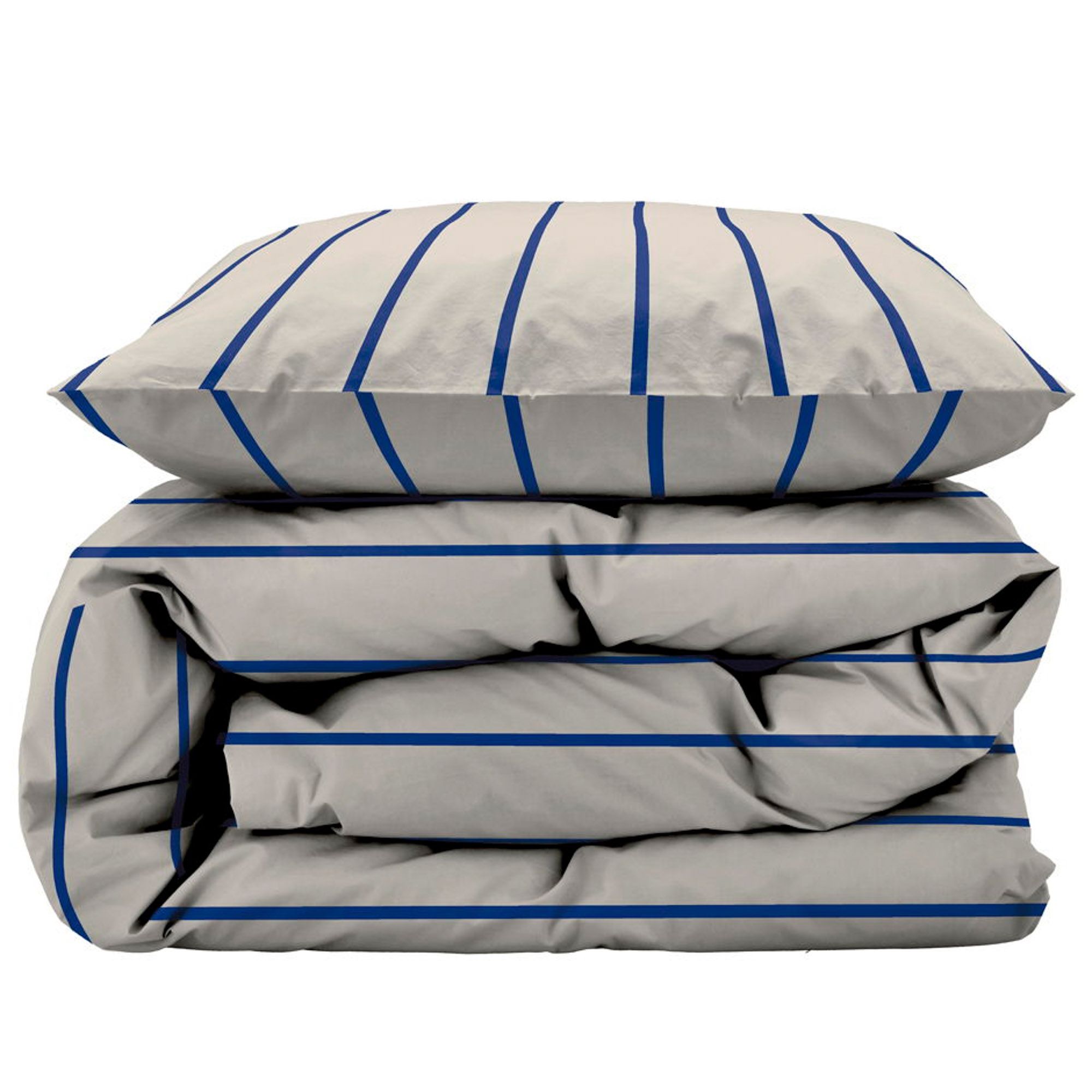 Sengetøj 140x200 cm - 100% økologisk bomuld - Södahl Echo - Beige billede