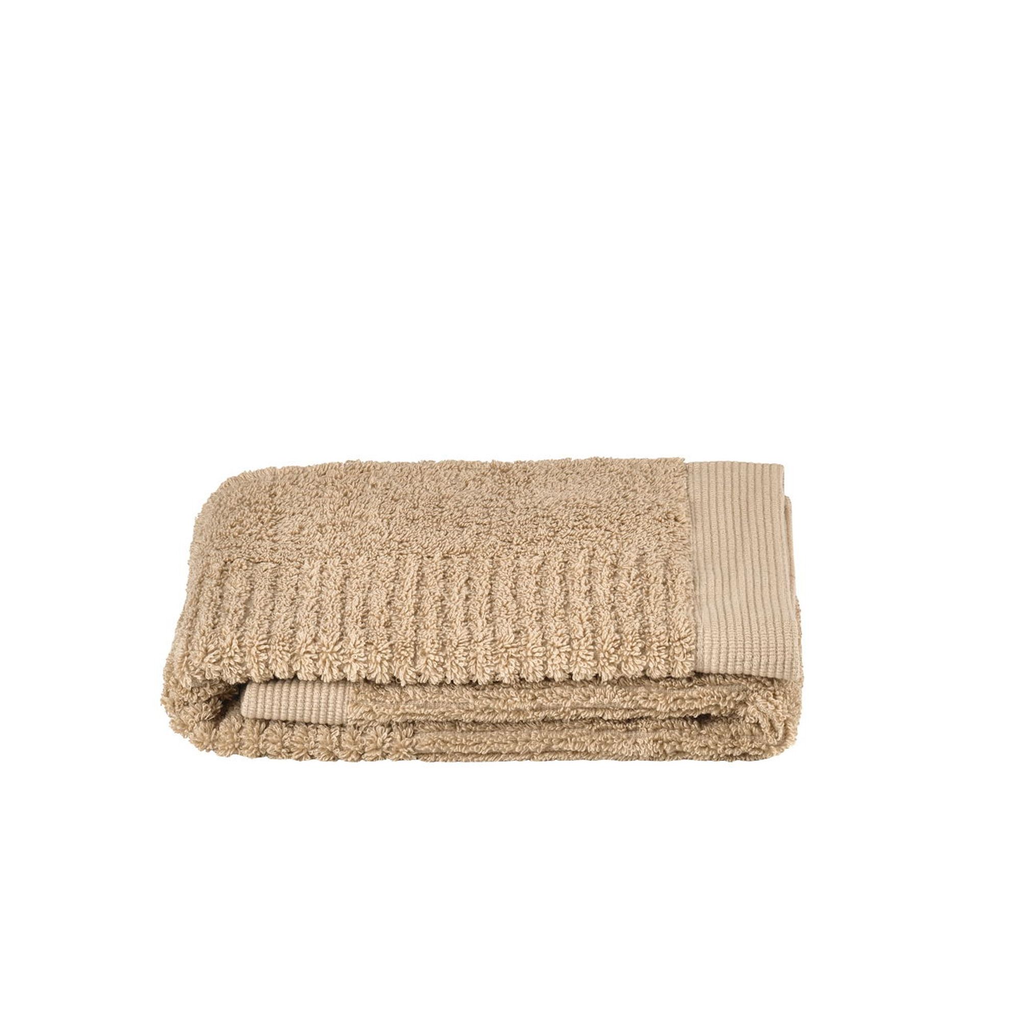 Håndklæde - 100% bomuld - Gæstehåndklæde 50x70 cm - Zone Denmark Classic - Camel billede
