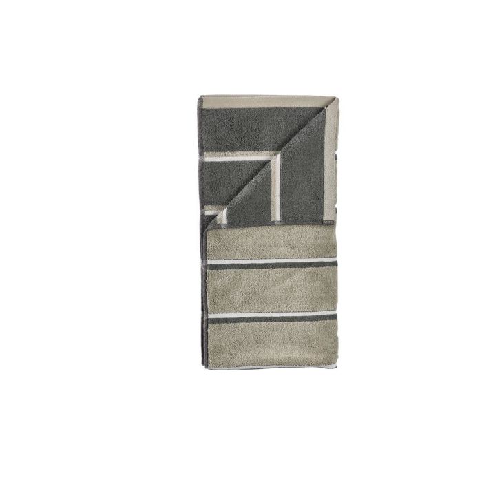 Håndklæde - 100% bomuld - 50x100 cm - Zone Denmark Sauna - Stribet Olive