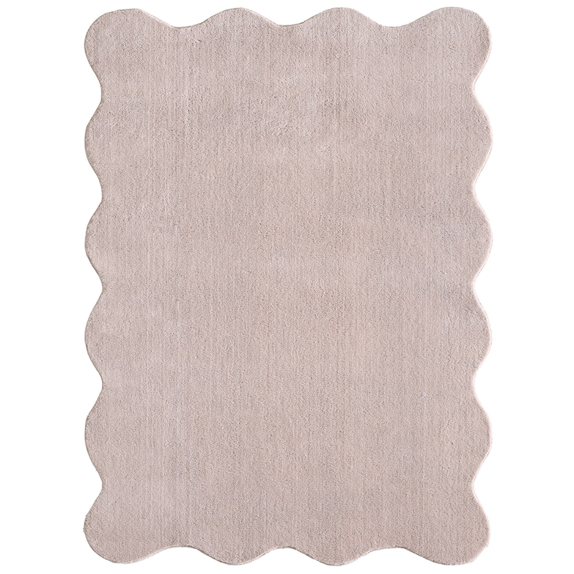 Gulvtæppe - 140x200 cm - Rosa - Shape - Nordstrand Home billede