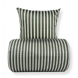 Sengetøj - Bomuldssatin - Grønt stribet print