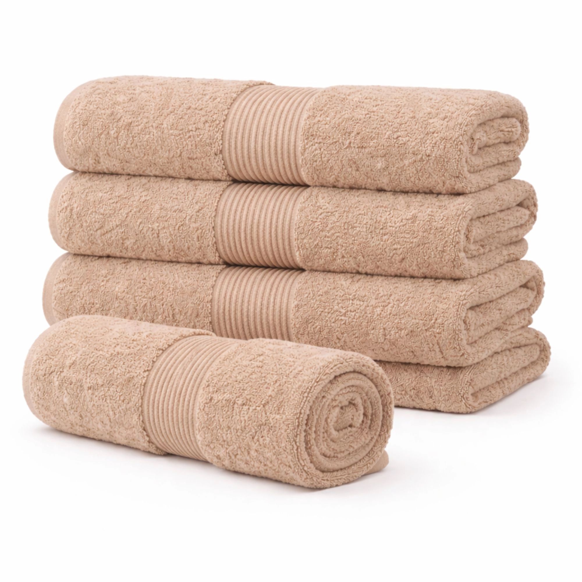 Økologisk håndklæde - 100% GOTS-certificeret bomuld - Sand