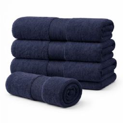 Økologisk håndklæde - 100% GOTS-certificeret bomuld - Blå