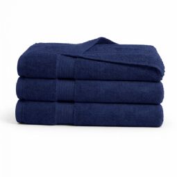 Bambus håndklæde - Bambus/bomuld - Mørkeblå
