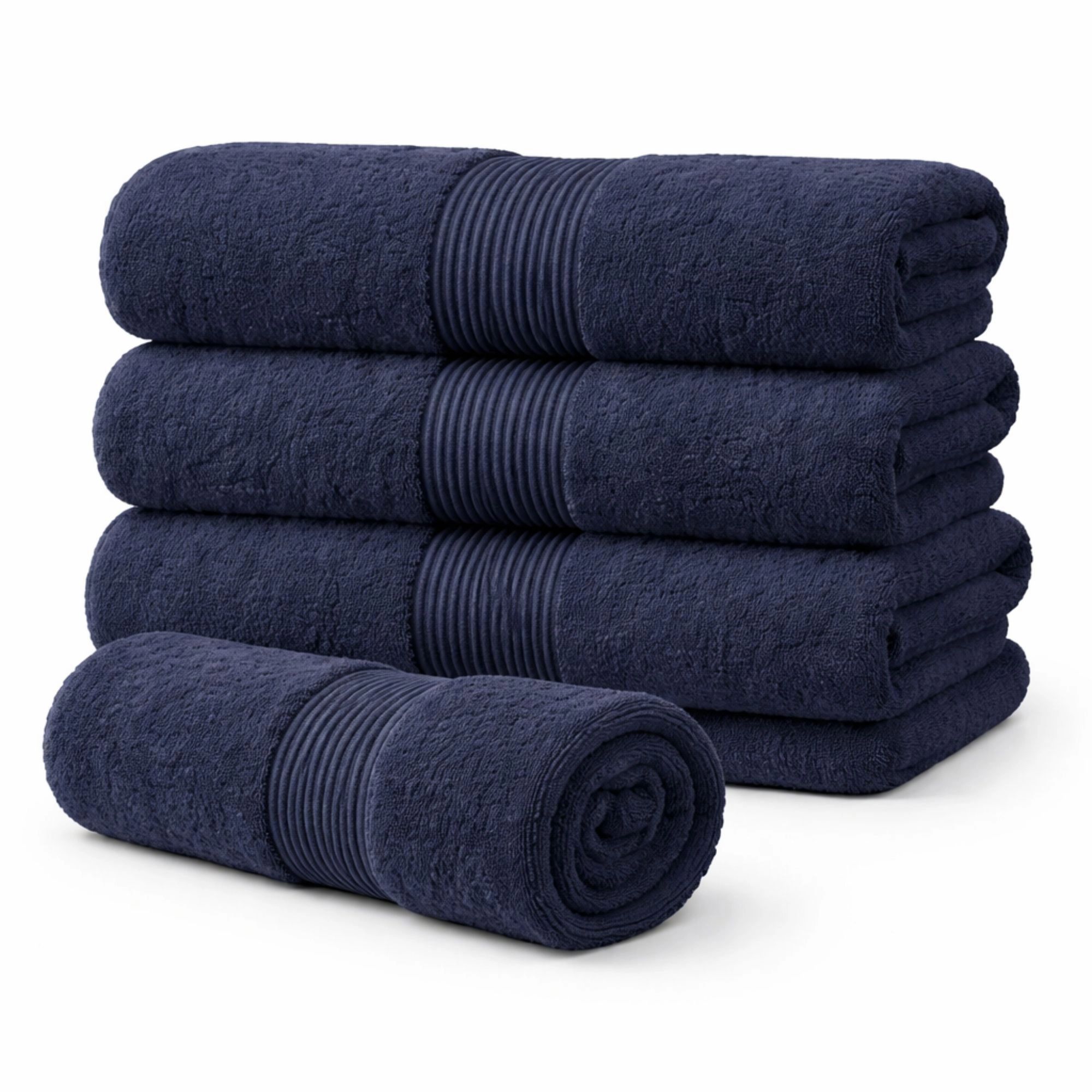 Økologisk håndklæde - 100% GOTS-certificeret bomuld - Blå