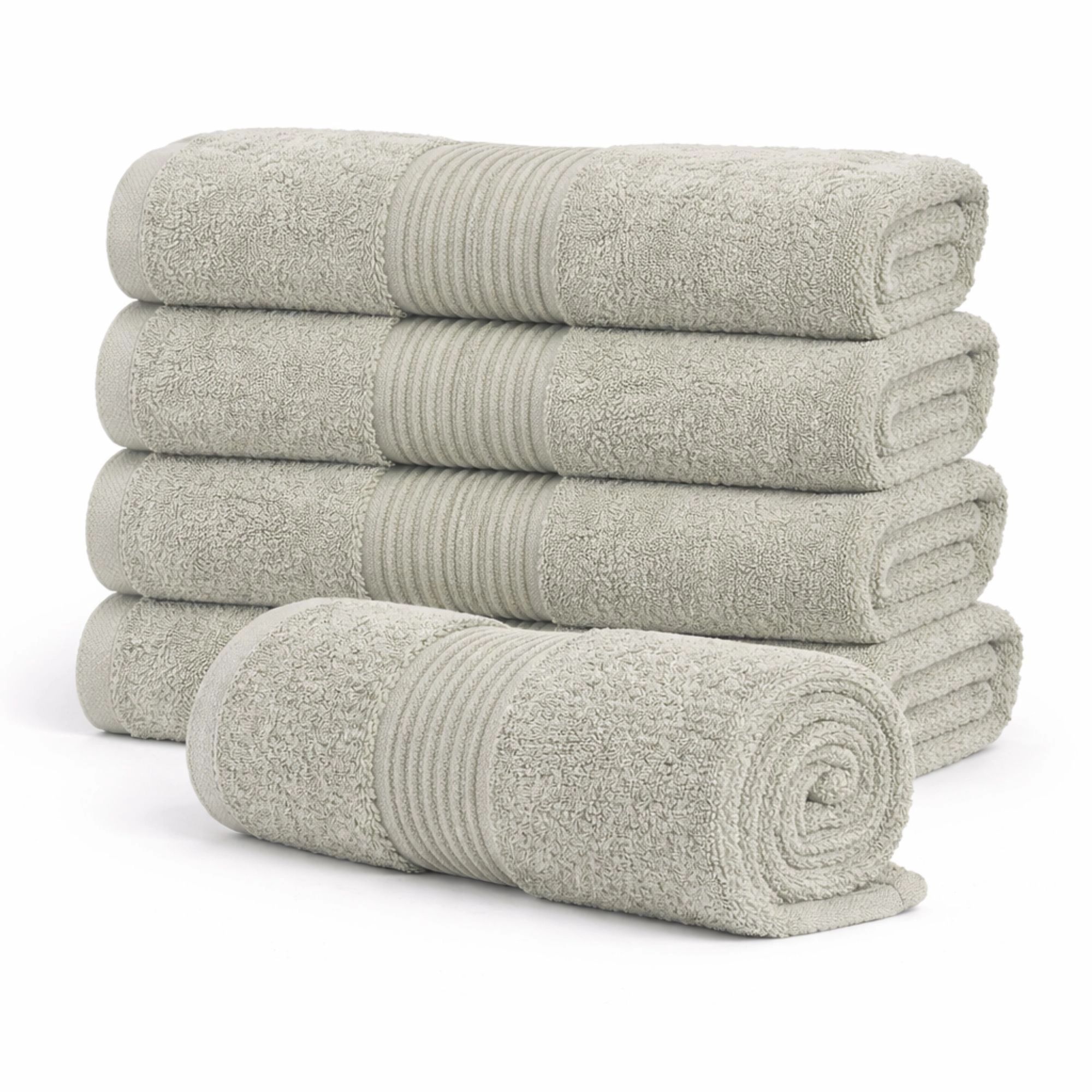 Økologisk håndklæde - 100% GOTS-certificeret bomuld - Gæstehåndklæde 40x60 cm - Grøn billede