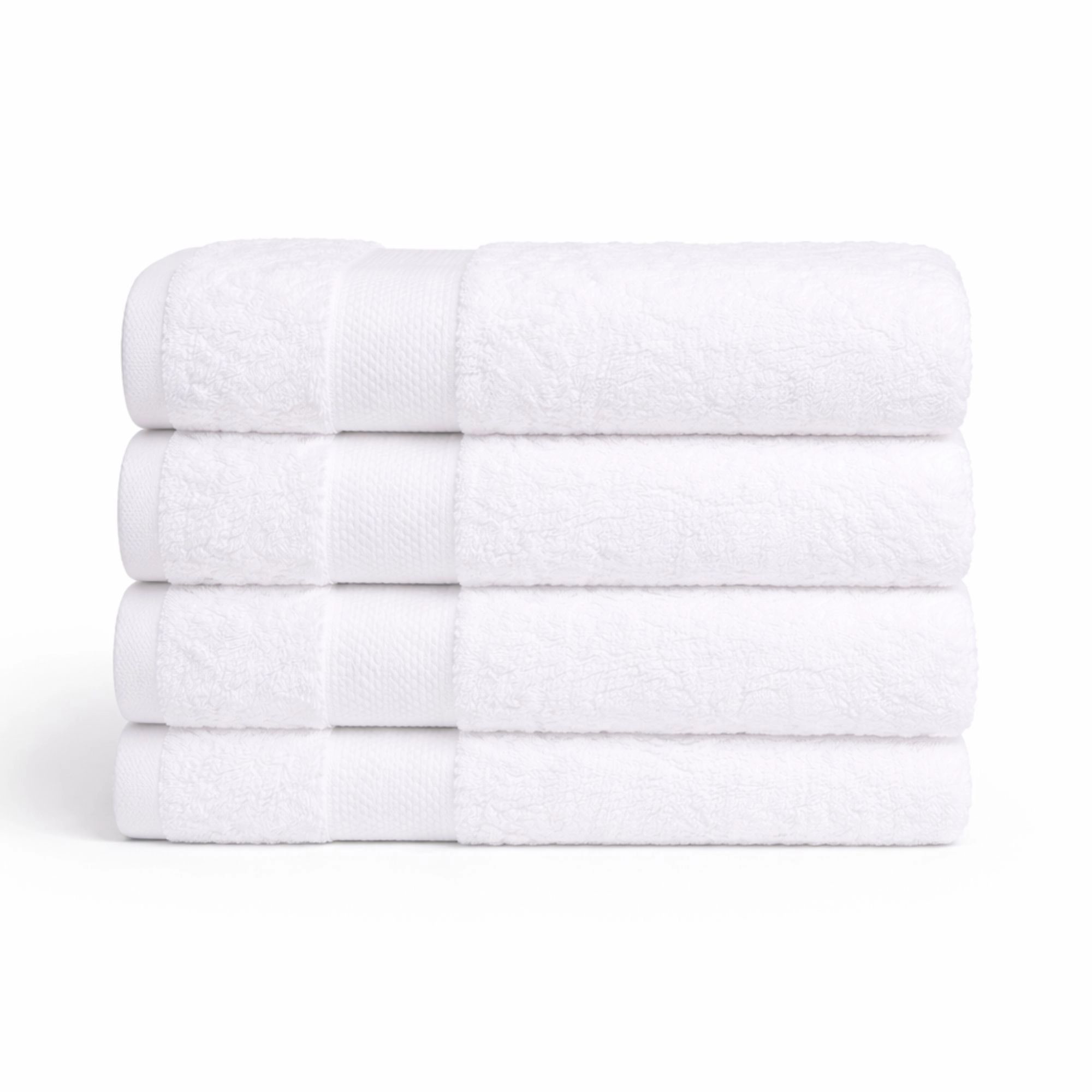 Egyptisk bomulds håndklæde - 100% egyptisk bomuld - Orkidé - Hvid