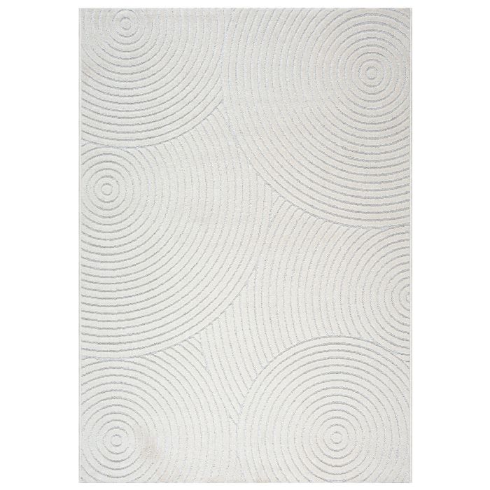 Gulvtæppe - 140x200 cm - Vævet - Cremefarvet med mønster - Ternerife - Nordstrand Home