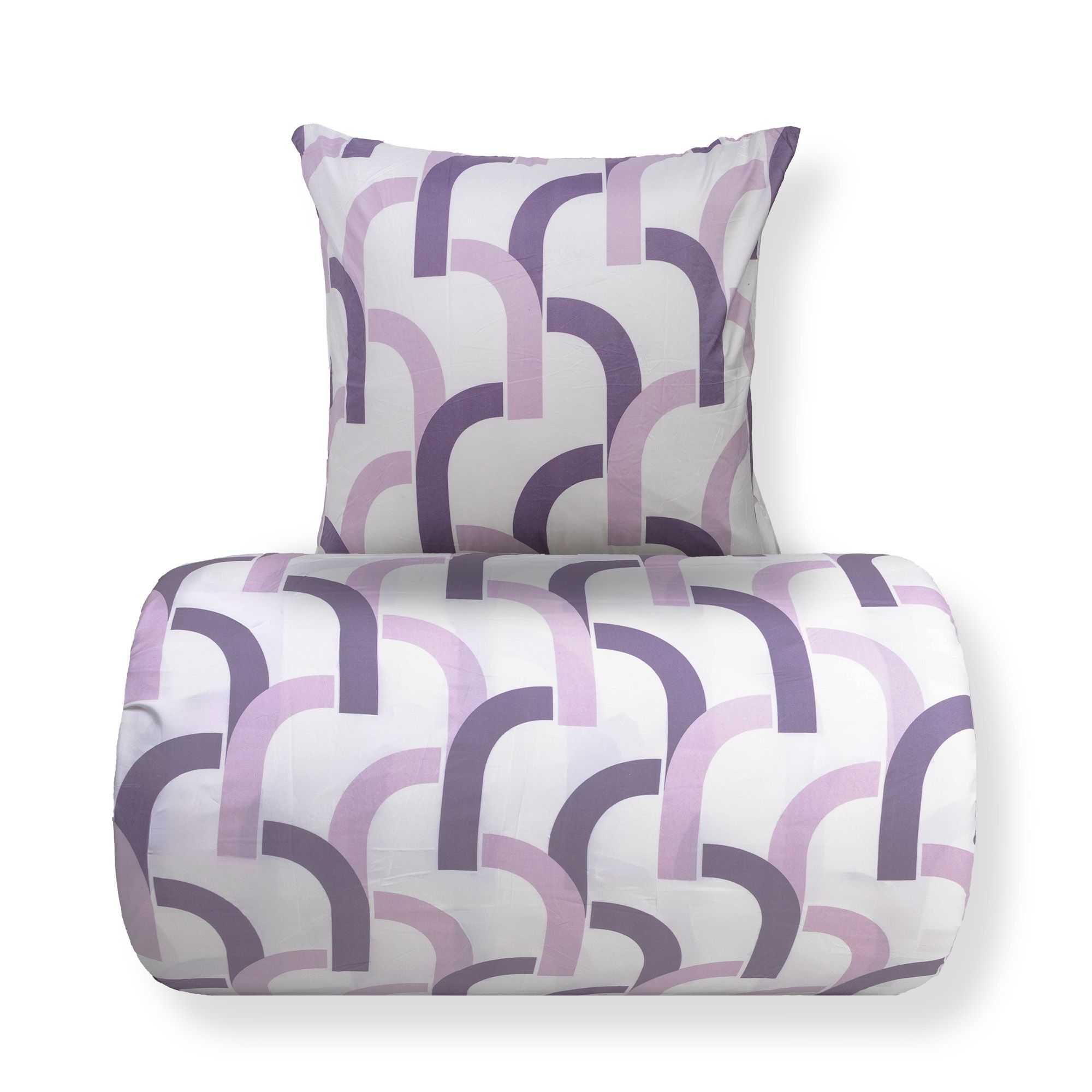 Sengetøj - Microfiber - Lilla print