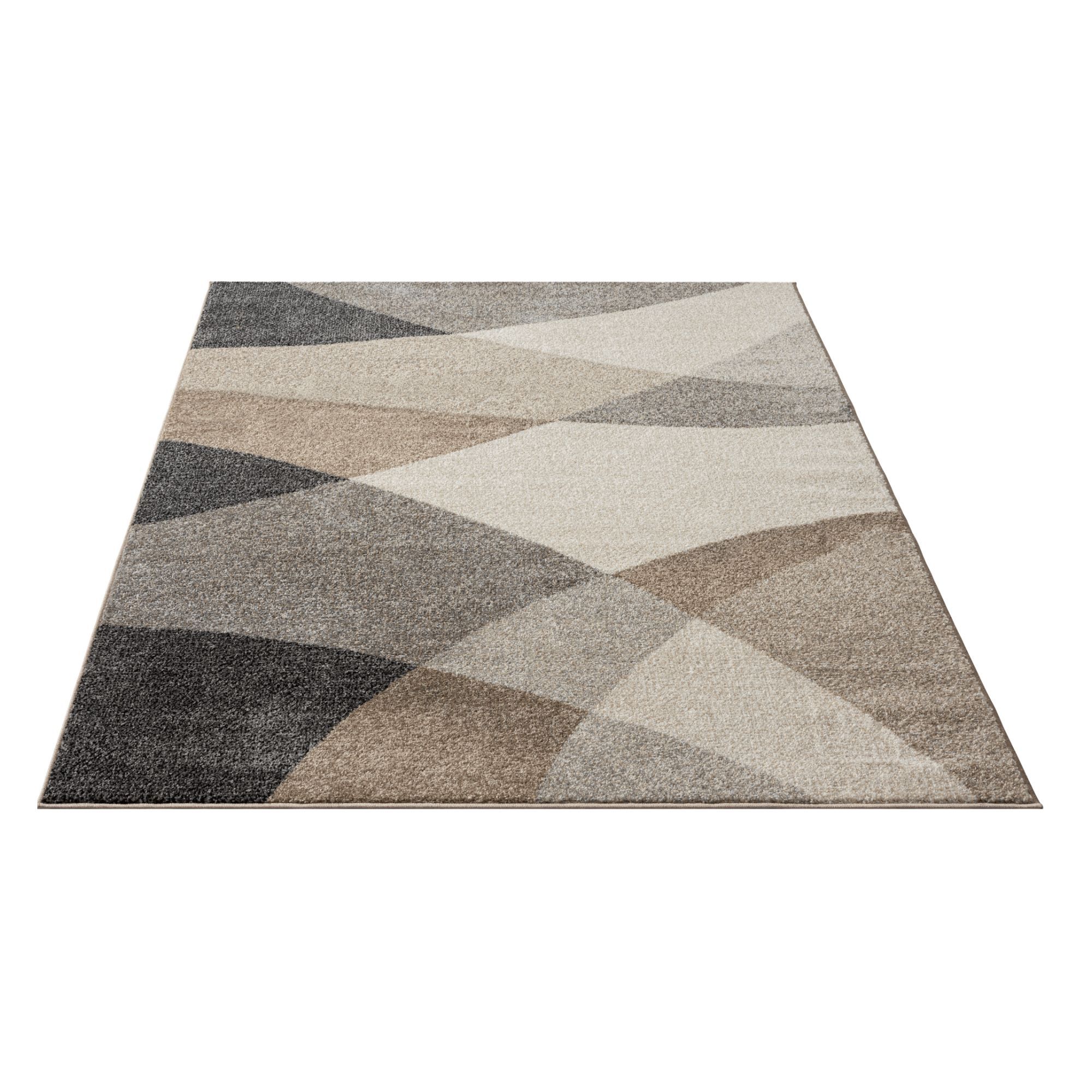 Gulvtæppe - 140x200 cm - Beige med mønster - Thales - Nordstrand Home billede
