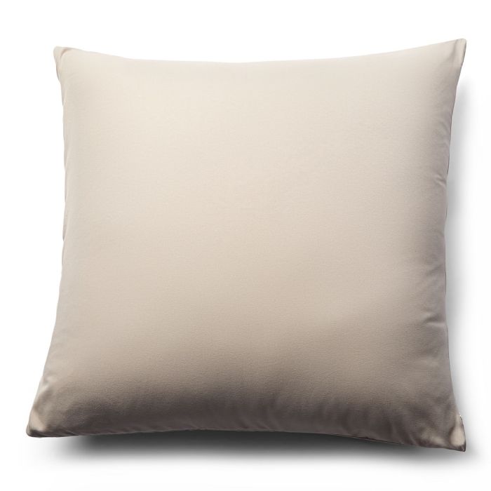 Pudebetræk 60x63 cm - Ensfarvet beige hovedpudebetræk - Microfiber pudebetræk - IN Style