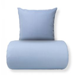 Sengetøj - Microfiber - Ensfarvet lyseblå