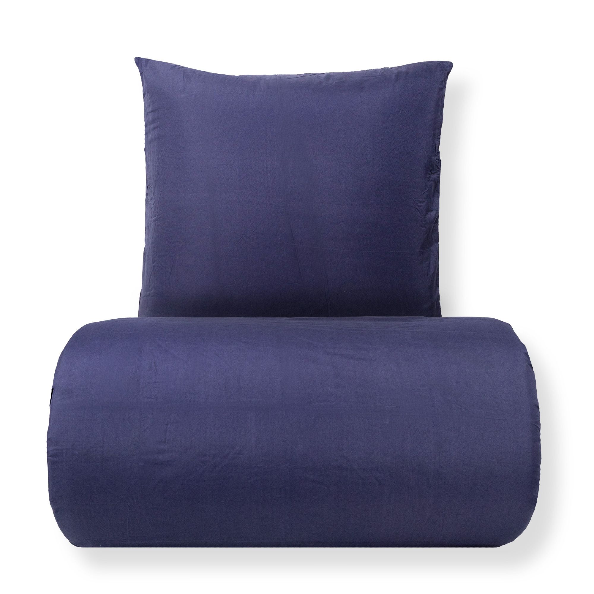 Sengetøj - Microfiber - Ensfarvet mørkeblå