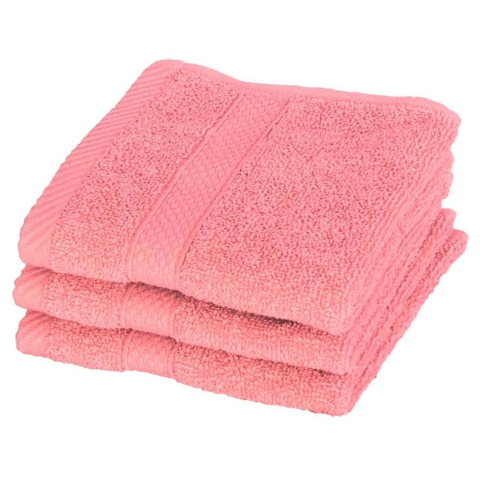 Vaskeklud - 30x30 cm - Diamant - Lyserød - 100% Bomuld - Bløde vaskeklude fra Egeria billede