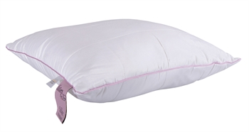 Silkepude med perfekt støtte - 100% Blødt bambus bolster - 50x60 cm - 3 kammer hovedpude - Nature By Borg pude