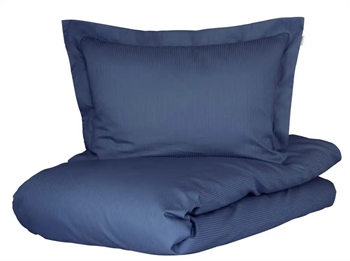 Billede af Turiform sengetøj - 140x200 cm - 100% Økologisk bomuldssatin sengetøj - Blåt sengesæt