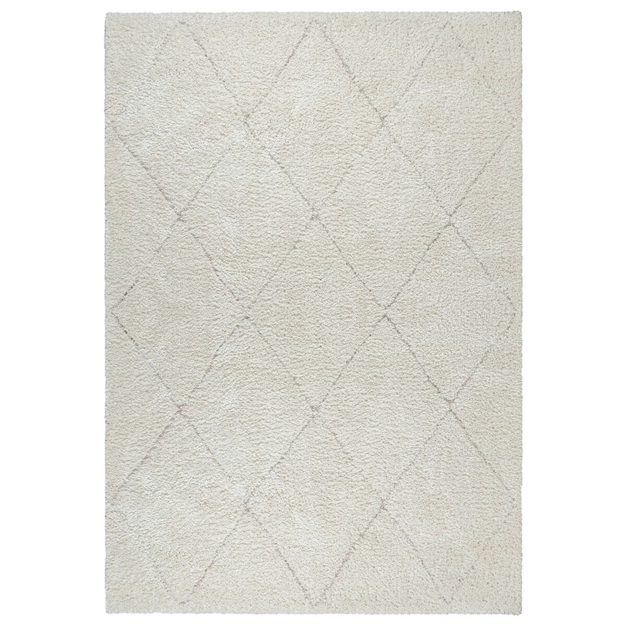 Gulvtæppe - Shaggy - 160x230 cm - Creme - Ideal Shaggy - Nordstrand Home billede