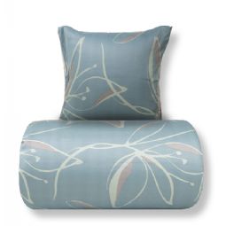 Sengetøj - 100% bomuldssatin - Iris - Grønt blomster print