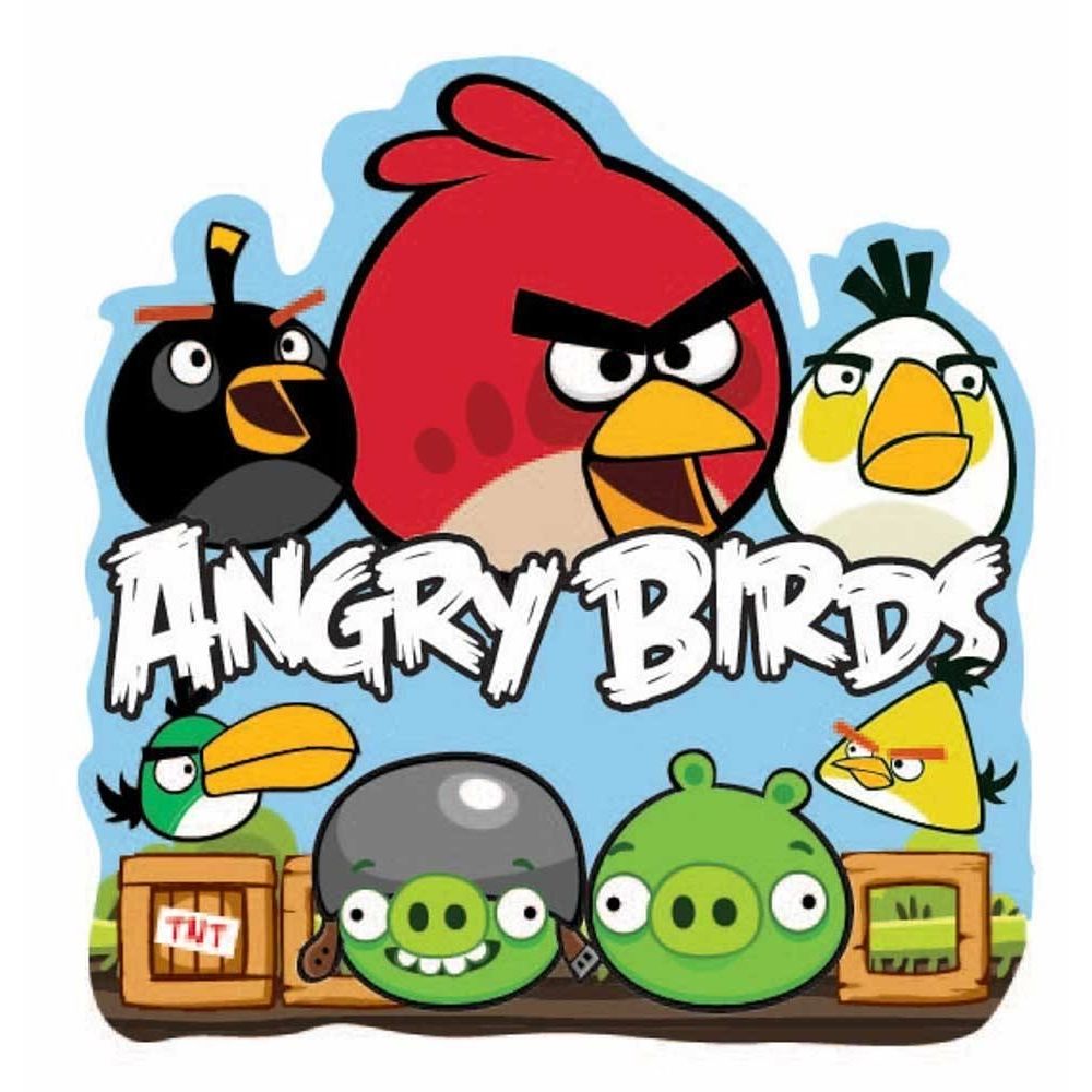 Wall sticker - Angry Birds - 25x24 cm - 3D effekt