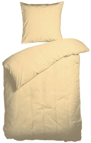 Billede af Night and Day sengetøj - 140x200 cm - Bambino Gult sengetøj - 100% Økologisk bomulds sengesæt hos Shopdyner.dk